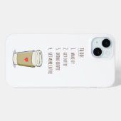 かわいいTo-DoコーヒーリストiPhoneケース Case-Mate iPhoneケース (裏面 (横))