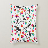 かわいいtoucan鳥の熱帯イラストレーション アクセントクッション (正面(垂直))