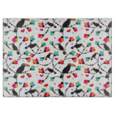 かわいいtoucan鳥の熱帯イラストレーション カッティングボード (正面)