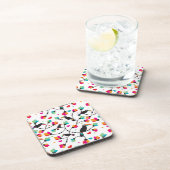 かわいいtoucan鳥の熱帯イラストレーション コースター (右側)