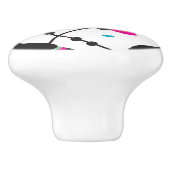 かわいいtoucan鳥の熱帯イラストレーション セラミックノブ (側面)