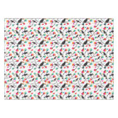 かわいいtoucan鳥の熱帯イラストレーション テーブルクロス (正面(横))