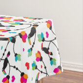 かわいいtoucan鳥の熱帯イラストレーション テーブルクロス (インサイチュ)