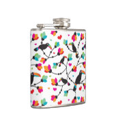 かわいいtoucan鳥の熱帯イラストレーション フラスク (右)