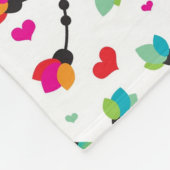 かわいいtoucan鳥の熱帯イラストレーション フリースブランケット (角)