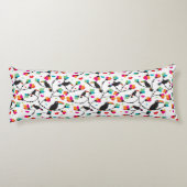 かわいいtoucan鳥の熱帯イラストレーション ボディピロー (裏面)