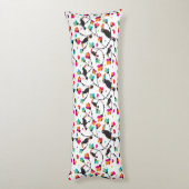 かわいいtoucan鳥の熱帯イラストレーション ボディピロー (裏面 (縦))