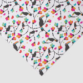 かわいいtoucan鳥の熱帯イラストレーション 薄葉紙 (詳細)