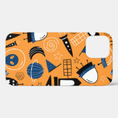 かわいいufoエイリアン宇宙船,惑星,銀河系船 Case-Mate iPhoneケース (裏面 (横))