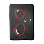 かわいいufo顔モンスター装飾用クッションボタン バスマット (正面縦)