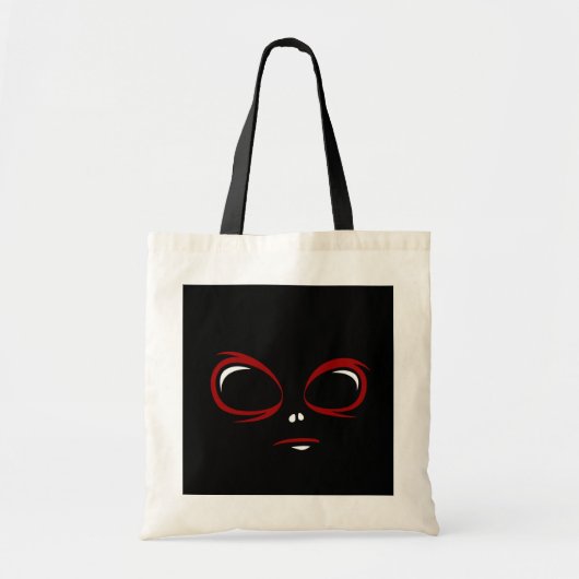 かわいいUFO顔モンスター トートバッグ (正面)