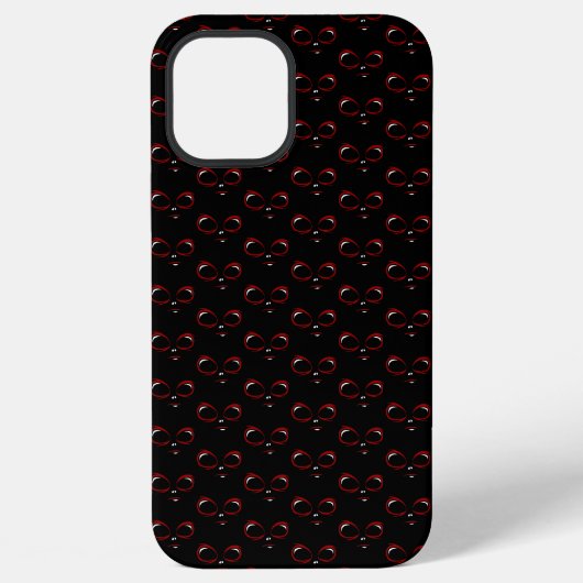 かわいいUFO顔モンスター iPhoneケース (裏面)