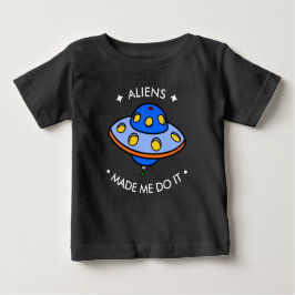 かわいいUFO |のおもしろいなエイリアン ベビーTシャツ