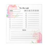 かわいいUnicornのリスト ノートパッド (正面)