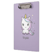 かわいいUnicorn紫のクリップボード クリップボード (左)