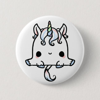 かわいいUnicorn(背景を変更する!) 缶バッジ