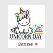 かわいいUnicorn DayとUnicorn Poo シール (シート)