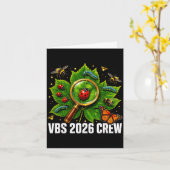 かわいいVBS2026裏庭の虫にマッチするバケーション カード (黄色い花)