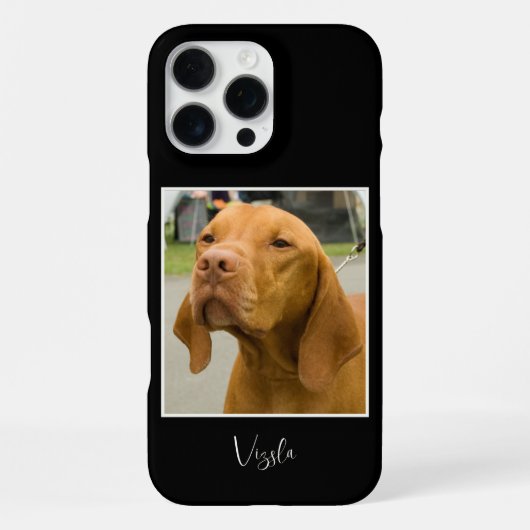 かわいいVizsla写真 iPhoneケース (裏面)