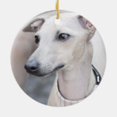 かわいいWhippet セラミックオーナメント (裏面)