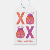 かわいいXOXOバレンタインギフトタグ ギフトタグ (裏面)