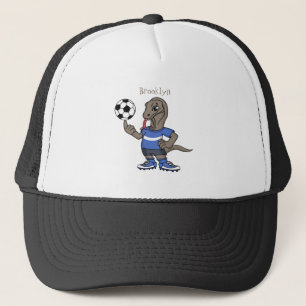 かわいおもしろいいこもどドラゴン遊のサッカー漫画 キャップ