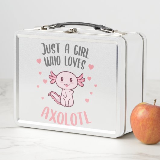 かわいおもしろいいのはアクソロトルが好きな女の子だけ メタルランチボックス (インサイチュ)