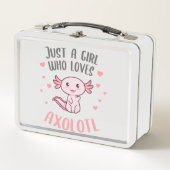 かわいおもしろいいのはアクソロトルが好きな女の子だけ メタルランチボックス (正面)