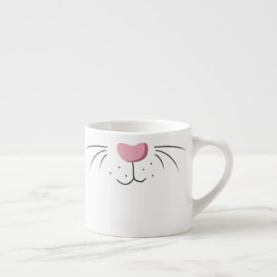 かわいおもしろいいウサギの鼻絵文字 エスプレッソカップ