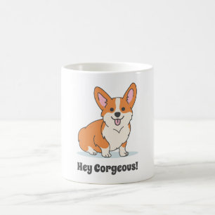 かわいおもしろいいコルギの子犬-ヘイコージュー コーヒーマグカップ