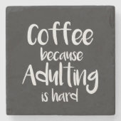 かわいおもしろいいコーヒーコースター ストーンコースター (正面)