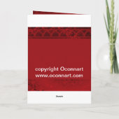 かわいおもしろいいゼブラバレンタインデー シーズンカード (裏面)