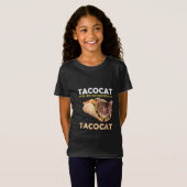 かわいおもしろいいタコカットのタコが逆綴り Tシャツ (正面フル)