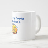 かわいおもしろいいダイエットマグカップ ジャンボコーヒーマグカップ (正面右)