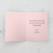 かわいおもしろいいピザハートのバレンタインデー挨拶 シーズンカード (内部)