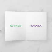 かわいおもしろいいフワフワのクモ漫画 カード (内部)