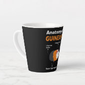 かわいおもしろいいペットのモルモット飼い主の贈り物 カフェラテマグ (左アングル)