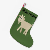 かわいおもしろいいヤギ スモールクリスマスストッキング (正面 (吊り時))