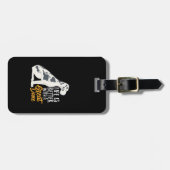 かわいおもしろいい大だんご犬好き ラゲッジタグ (正面横)