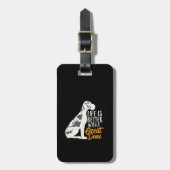 かわいおもしろいい大だんご犬好き ラゲッジタグ (正面縦)