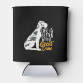 かわいおもしろいい大だんご犬好き 缶クーラー (正面)