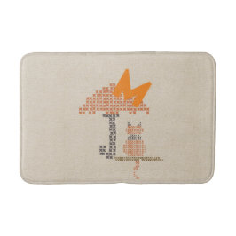 かわいおもしろいい雨の日猫バスマット バスマット