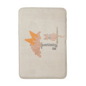 かわいおもしろいい雨の日猫バスマット バスマット (正面縦)