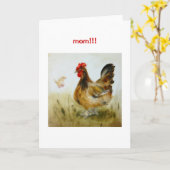 かわいおもしろいくて母の日のカード カード (黄色い花)