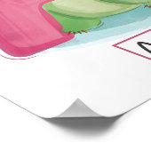 かわいお洒落いアルファベットAポスター ポスター (角)