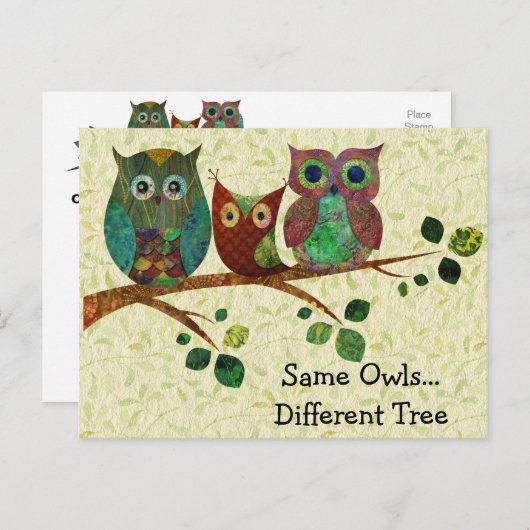 かわいお洒落る住所の変更 案内ポストカード (正面/裏面)