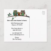 かわいお洒落る住所の変更 案内ポストカード (裏面)