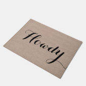 かわいくおもしろいでシンプルなモダンのこんにちはやあ引用文の発言 ドアマット (アングル)