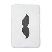 かわいくおもしろいで黒い髭 バスマット (正面縦)