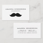 かわいくおもしろいで黒い髭 名刺 (正面/裏面)